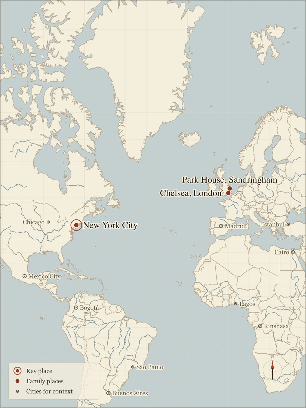 Map drawn for the book