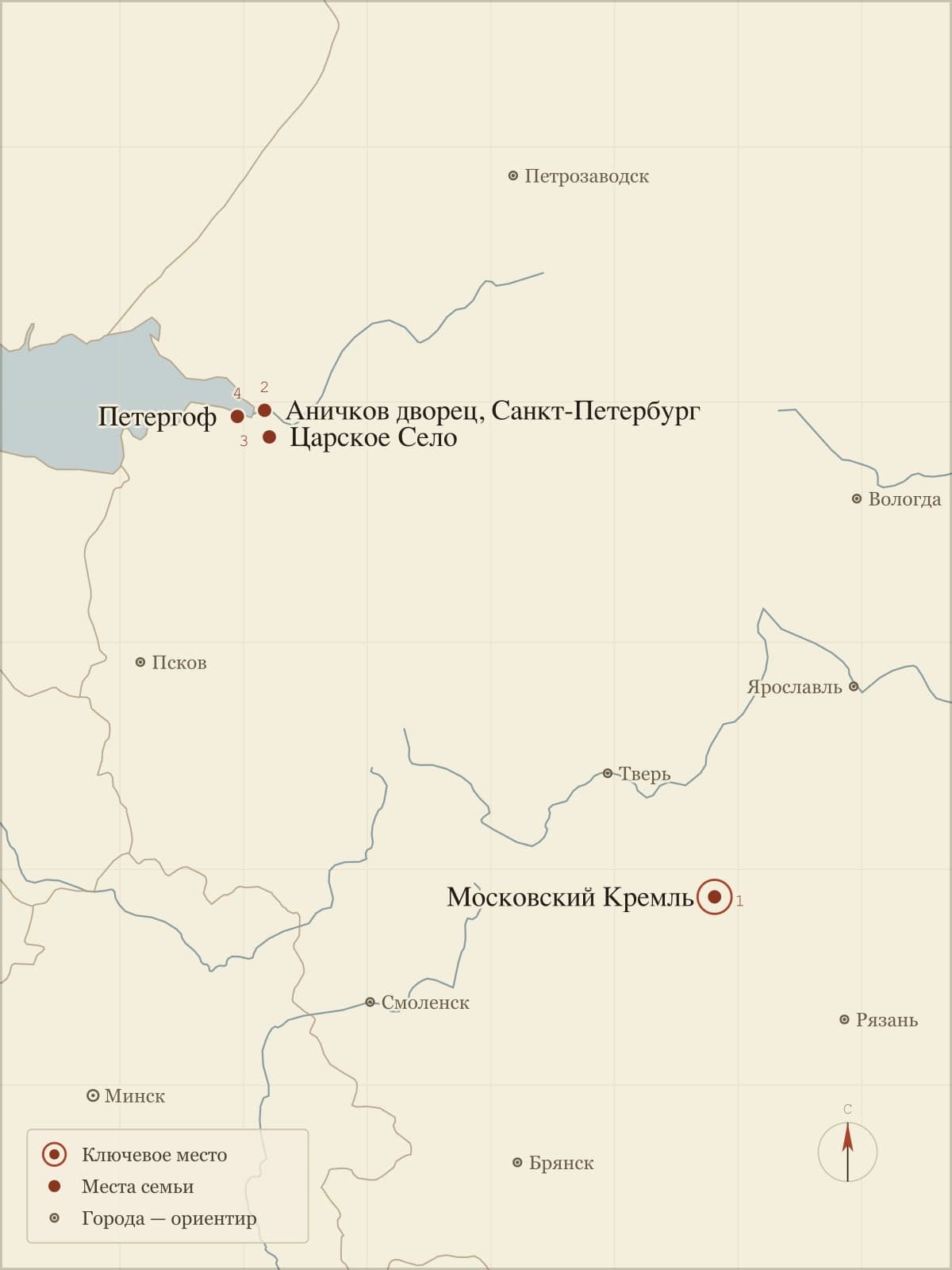 Карта, нарисованная для книги