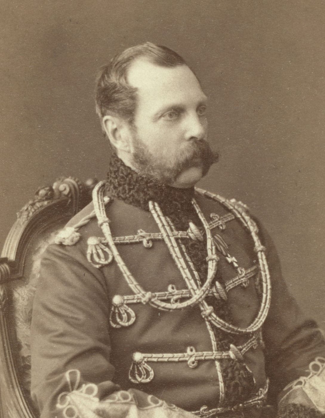 Александр II около 1870 года, фотография на визитной карточке.